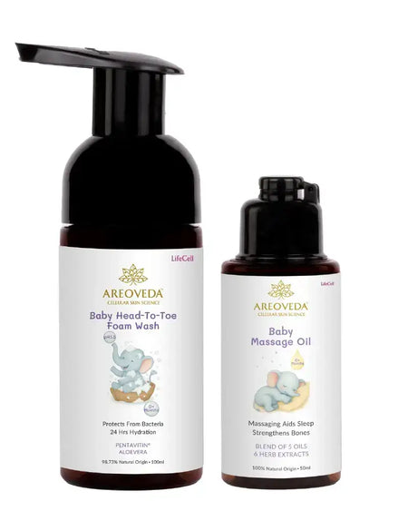 AreoVeda Baby Bath Bundle