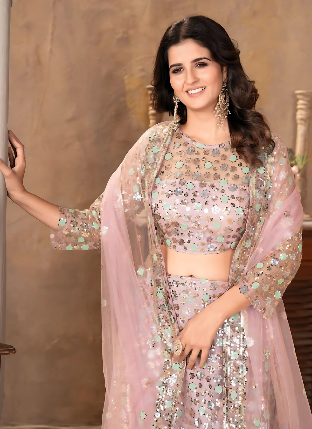 Lehenga Mart Designer Wedding Lehenga Choli For Women - Baby Pink