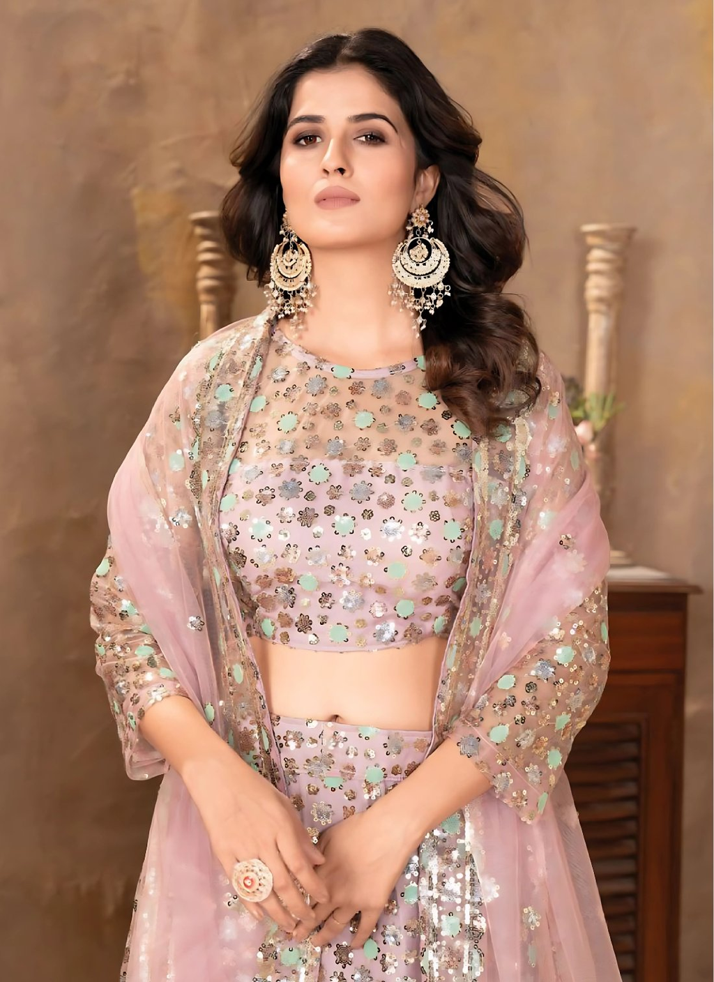 Lehenga Mart Designer Wedding Lehenga Choli For Women - Baby Pink