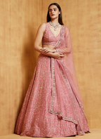 Lehenga Mart Designer Wedding Lehenga Choli For Women - Baby Pink