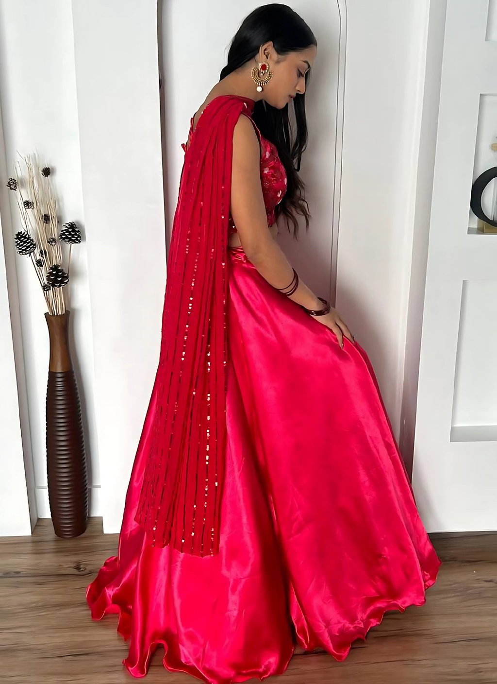 Lehenga Mart Designer Wedding Lehenga Choli For Women - Pink