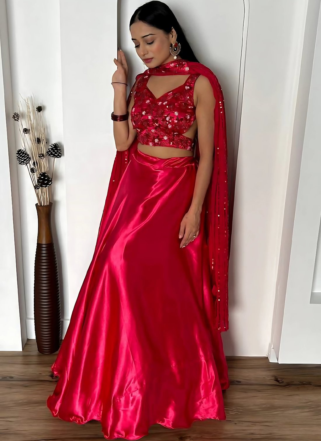 Lehenga Mart Designer Wedding Lehenga Choli For Women - Pink