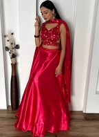 Lehenga Mart Designer Wedding Lehenga Choli For Women - Pink