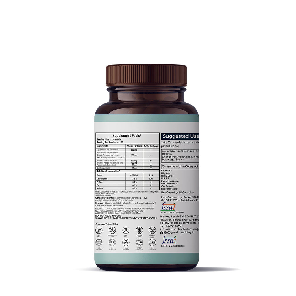 Miduty by Palak Notes Stop Aging Capsules - Distacart