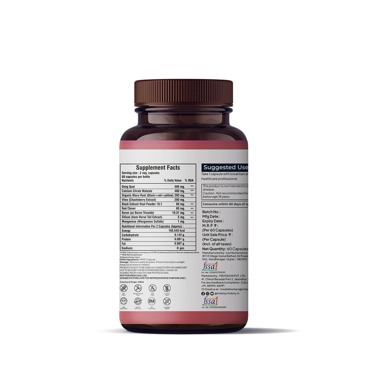 Miduty by Palak Notes Menopause Capsules - Distacart