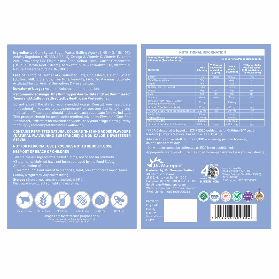 Dr Morpen Vision Gummies