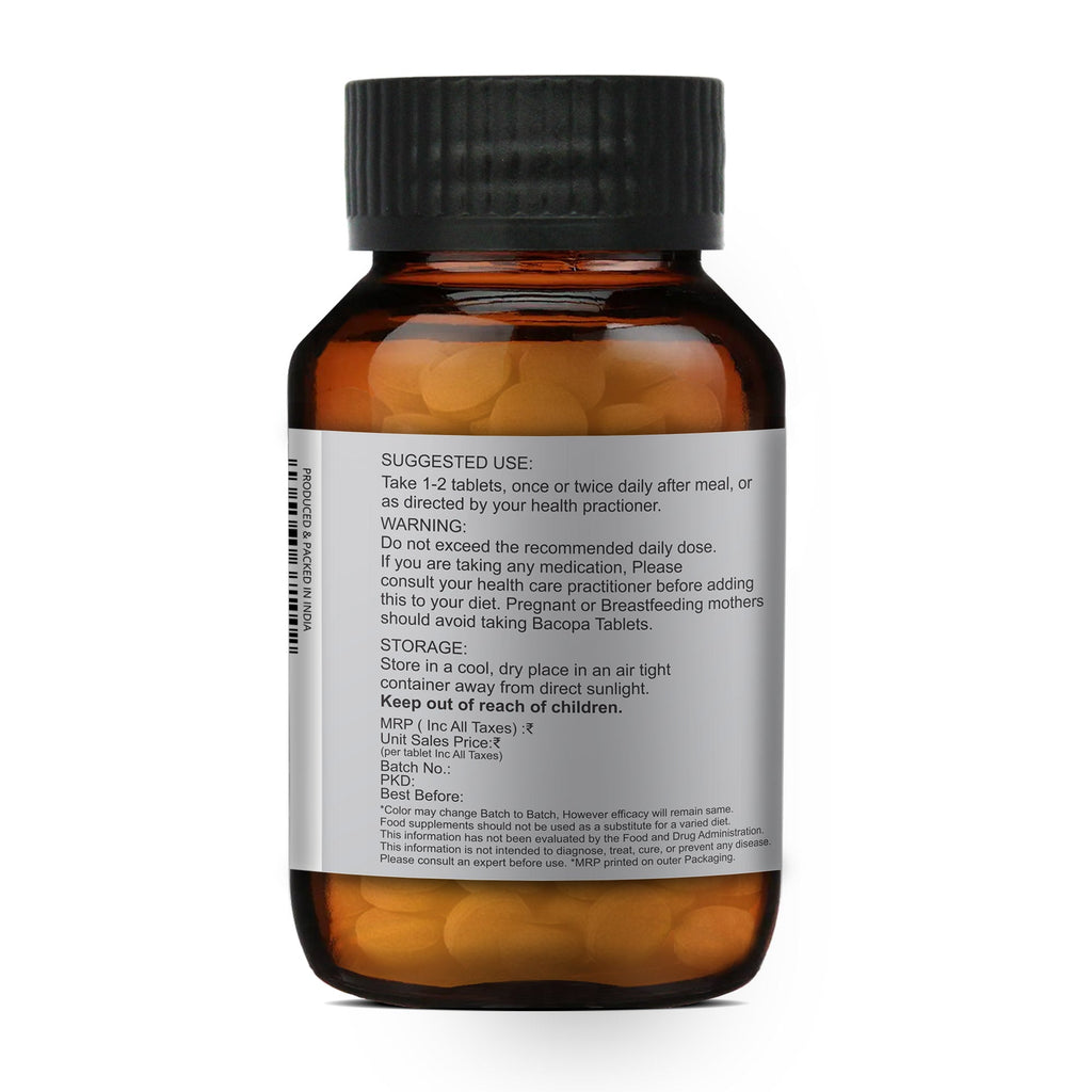 Merlion Naturals Bacopa 500mg Tablets - Distacart