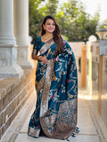 Vedant Vastram Soft Litchi Silk Banarasi Silk Jacquard Saree - Morpich