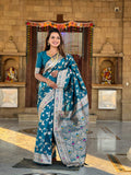 Vedant Vastram Soft Litchi Silk Banarasi Silk Jacquard Saree - Morpich