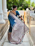 Vedant Vastram Soft Litchi Silk Banarasi Silk Jacquard Saree - Morpich
