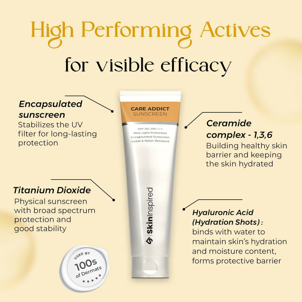 SkinInspired Care Addict Encapsulated SunscreenSPF 50 For Dry Skin With Pa++++ - Distacart
