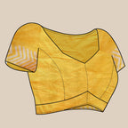 Vedant Vastram Designer Digital Print Batik Saree - Yellow