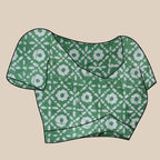 Vedant Vastram Designer Digital Print Batik Saree - Green