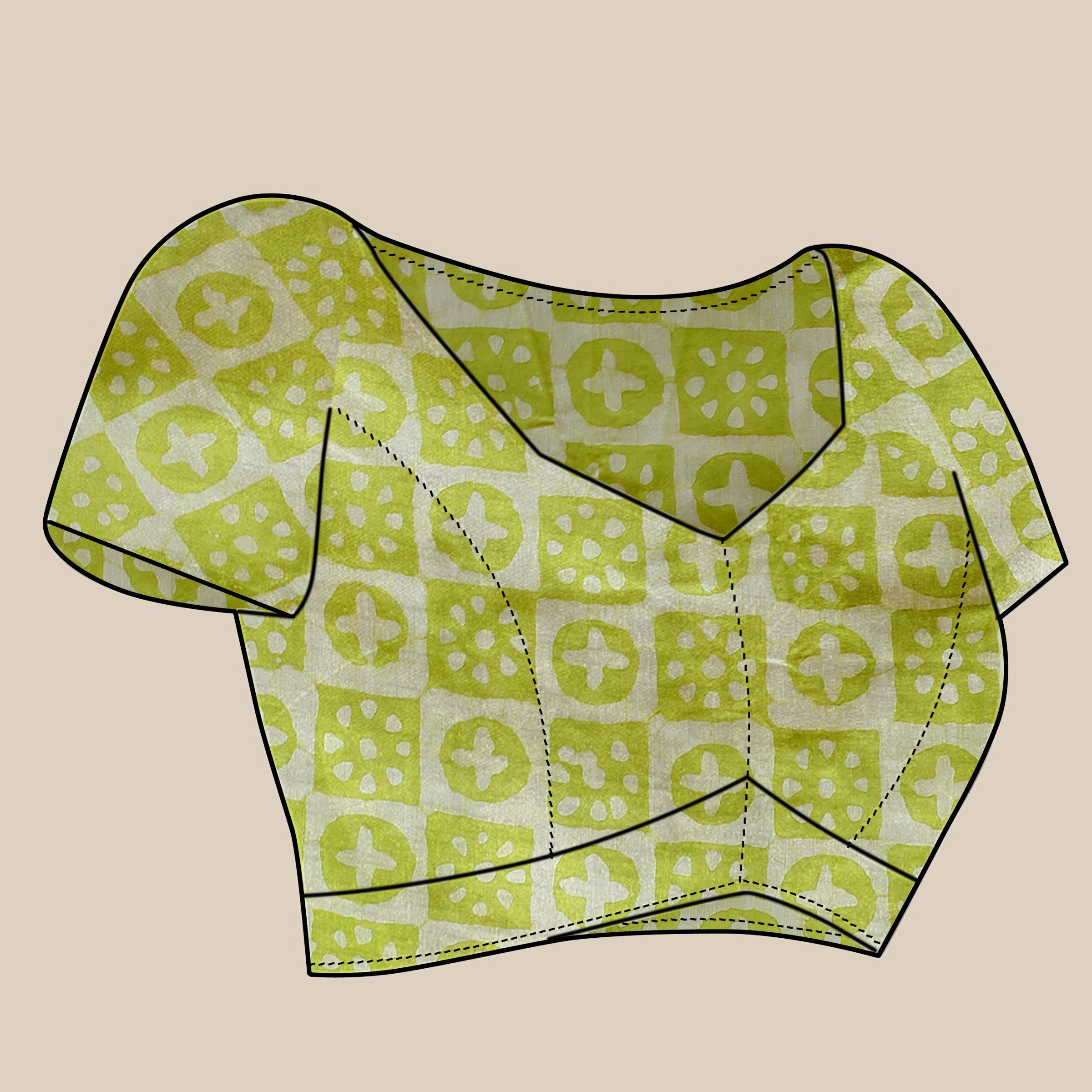 Vedant Vastram Designer Digital Print Batik Saree - Parrot