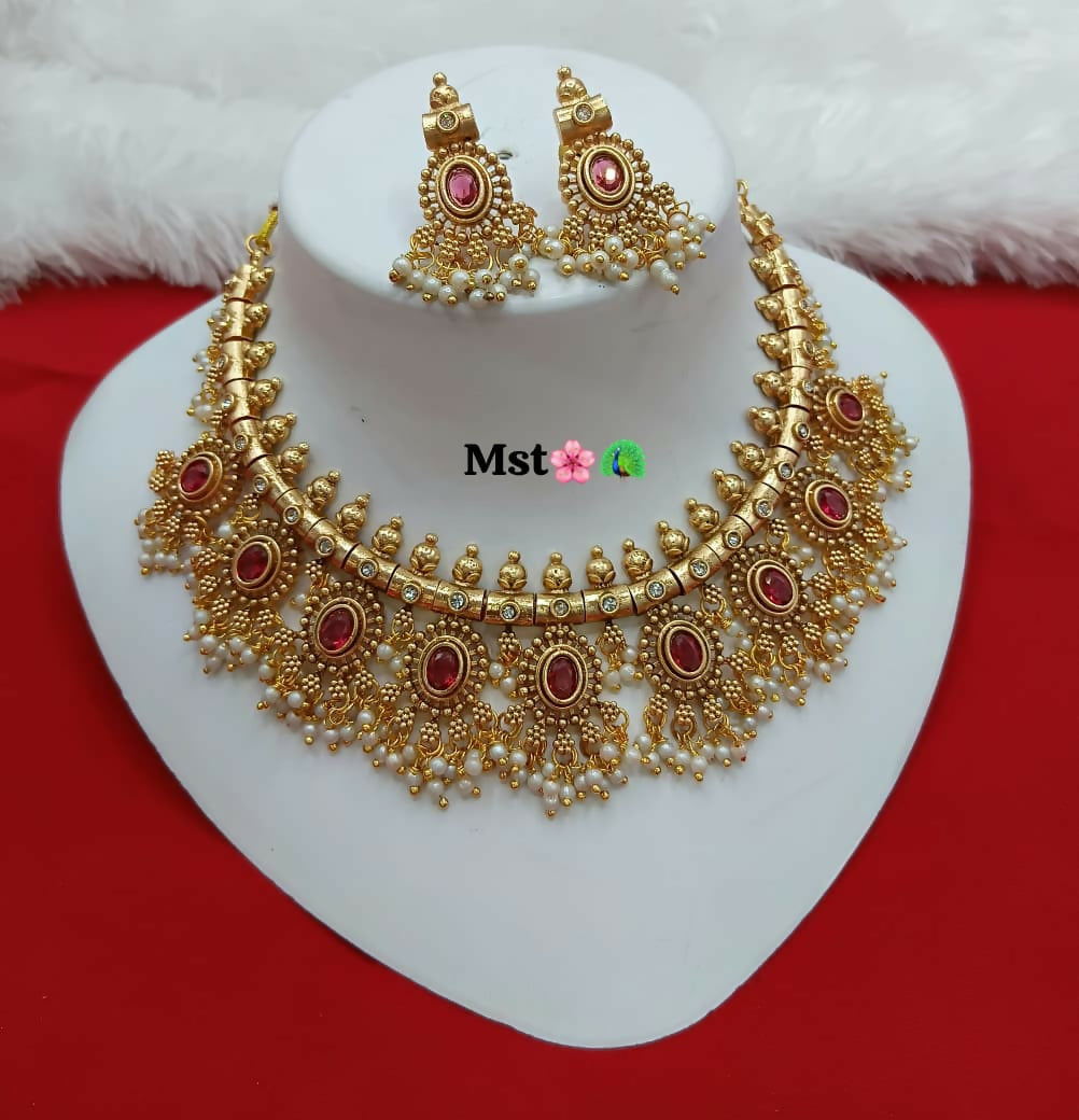 Joban Fashion Women Multi Copper Necklace Set - Distacart