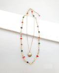 Bling Accessories Uncut Natural Stone Chips Necklace