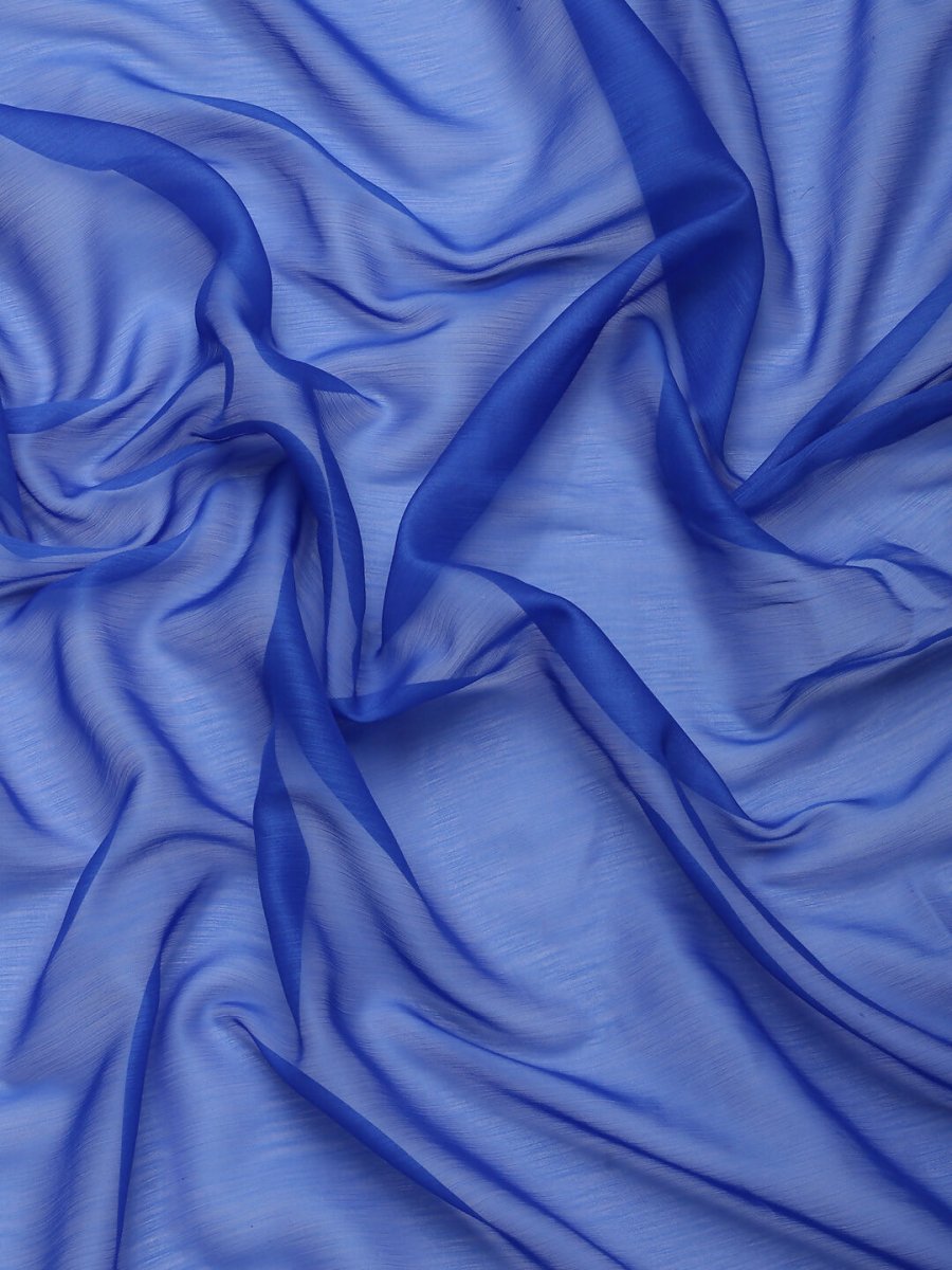 Ahalyaa Women's Traditional Semi Stitch Saree - Blue