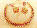 Red Trendy Necklace Set