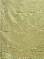 Shree Shyam Fashion Aura Silk Cream Light Green Banarasi Silk Saree
