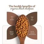 Bharat Vedica Organic Black Chickpeas - Organic Black Chana - Distacart