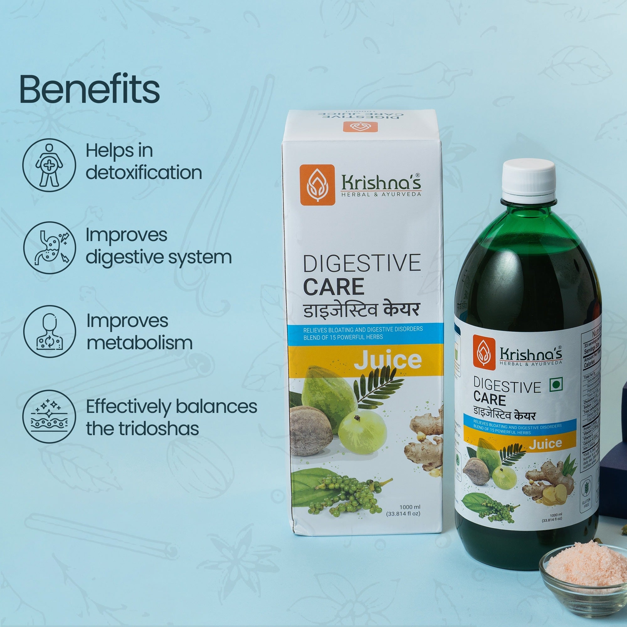 Krishna'S Herbal & Ayurveda Digestive Care Juice