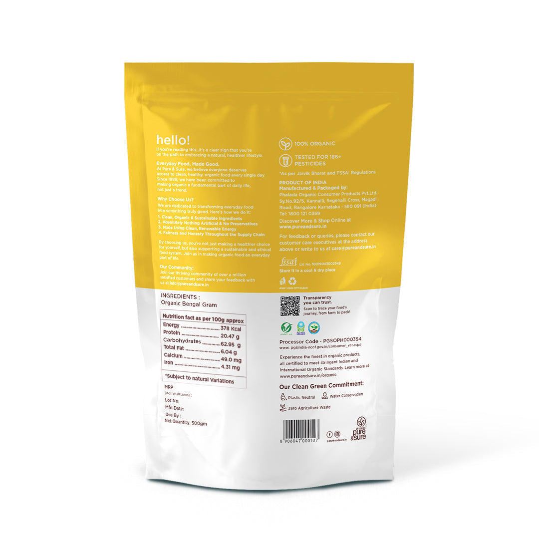Pure & Sure Organic Bengal Gram - Distacart