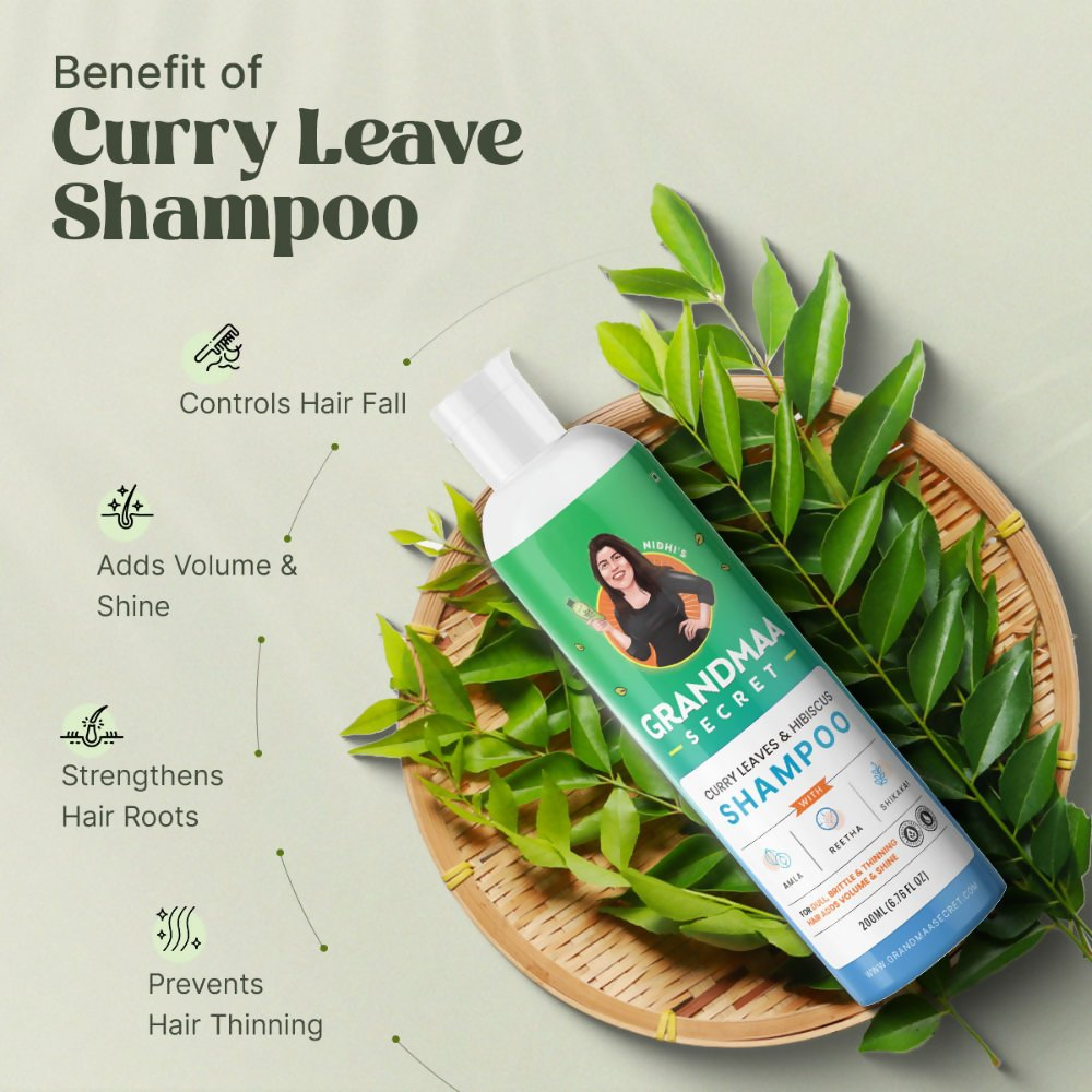 Nidhi'S Grandmaa Secret Curry Leaf & Hibiscus Shampoo