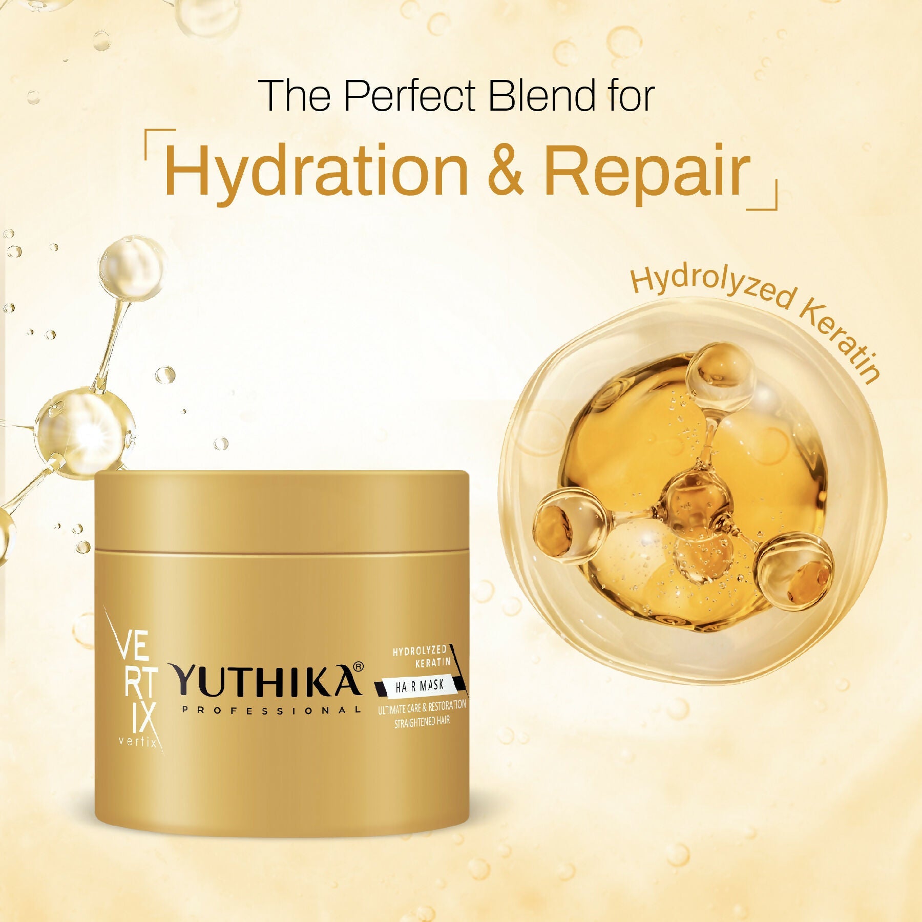Yuthika Professional Vertix Hydrolyzed Keratin Hair Mask For Women & Men