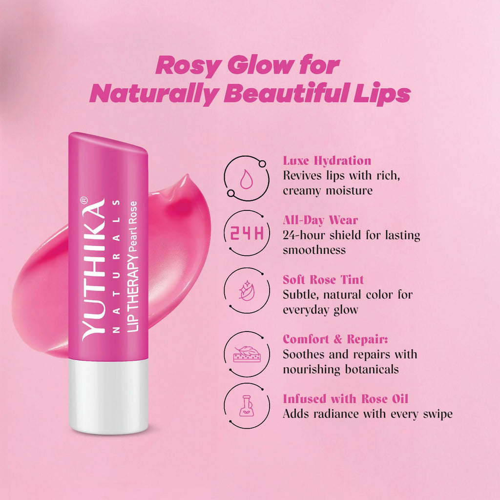 Yuthika Moisturizing Lip Balm – Pearl Rose - Distacart