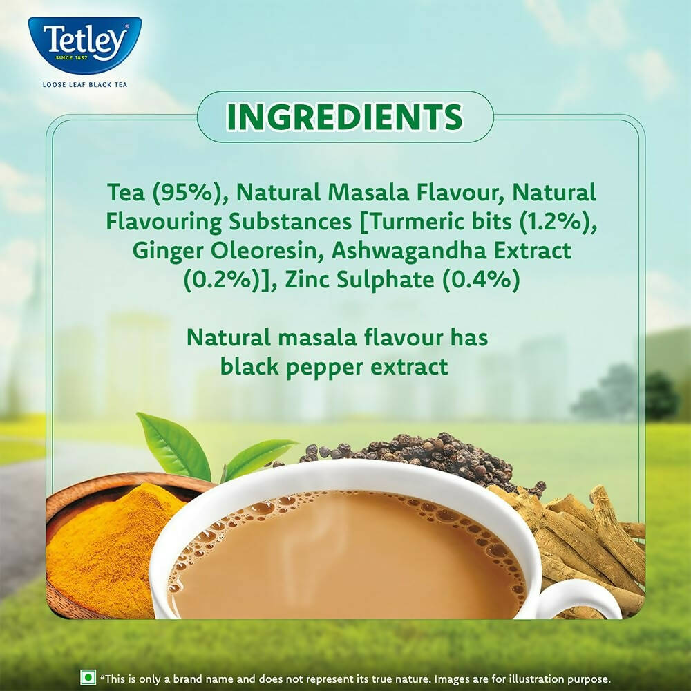 Tetley Immuno Chai Loose Leaf Flavoured Black Tea - Distacart