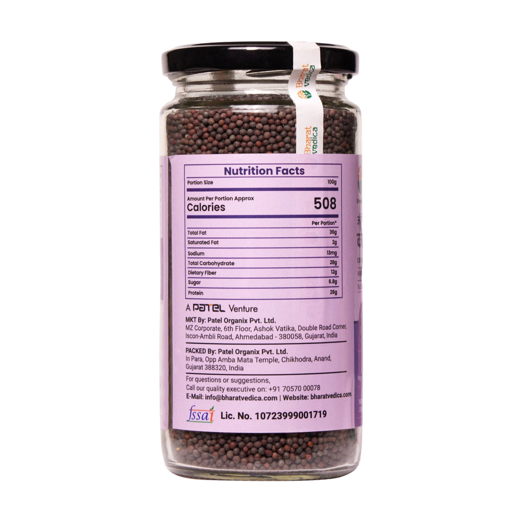 Bharat Vedica Organic Black Mustard BIG - Kali Sarso - Distacart