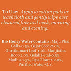 Biotique Bio Honey Water With Pore Tightening Toner Contetns