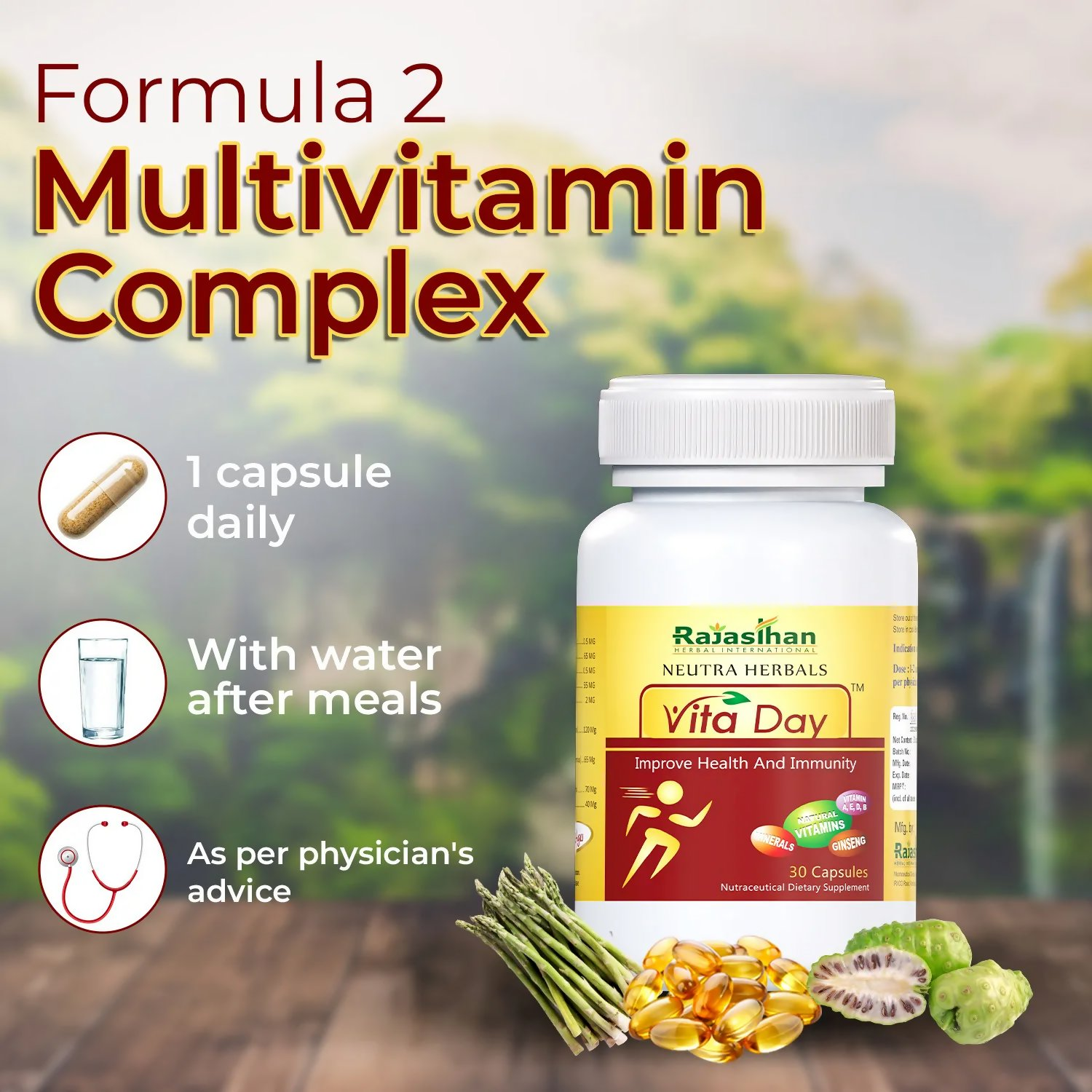 Rajasthan Herbals Neutra Herbals Vita Day Capsules - Distacart