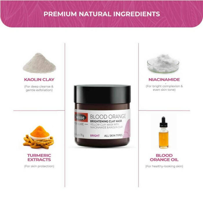 Swisse Blood Orange Brightening Clay Mask With Vitamin C