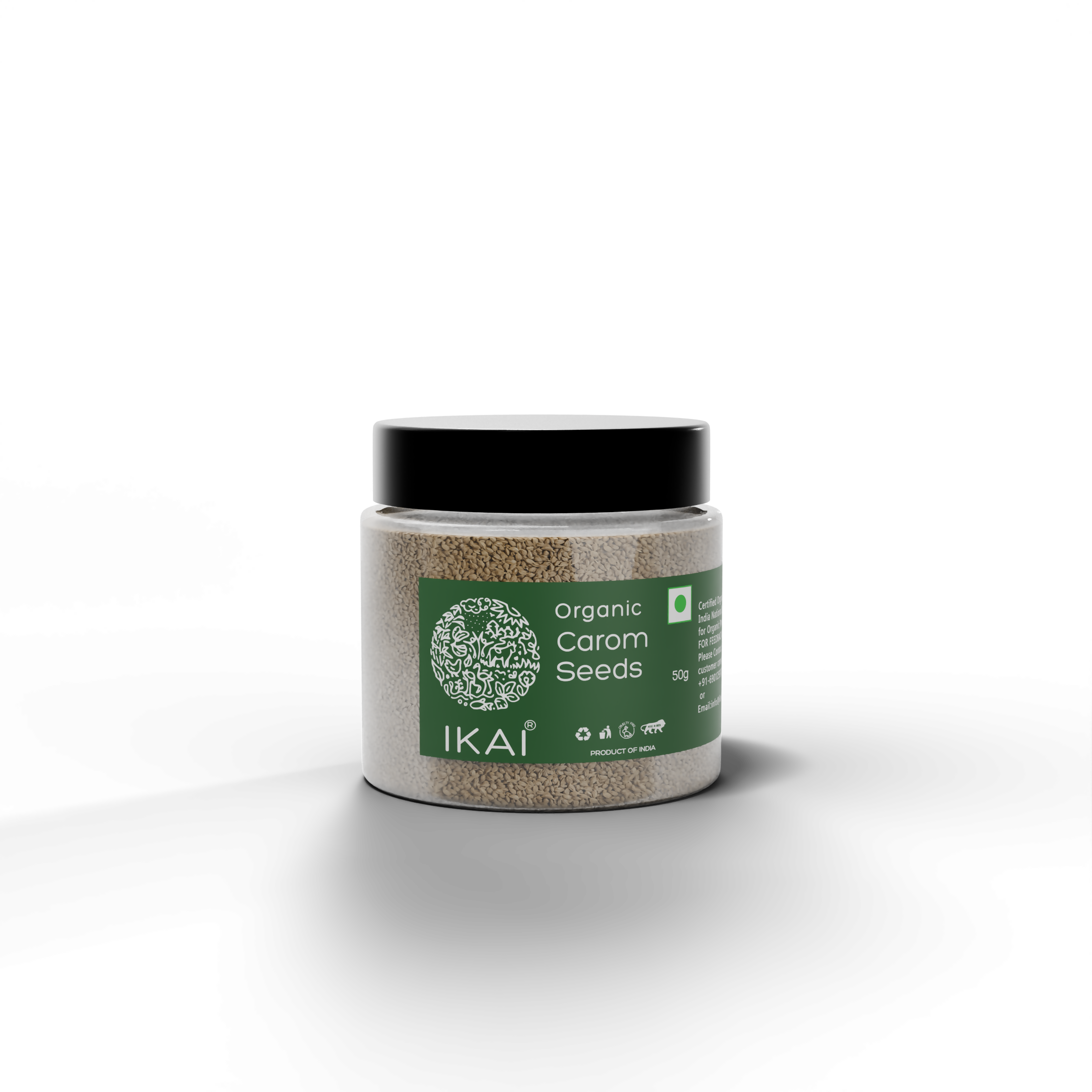 1 - Organic Carom Seeds - 50g