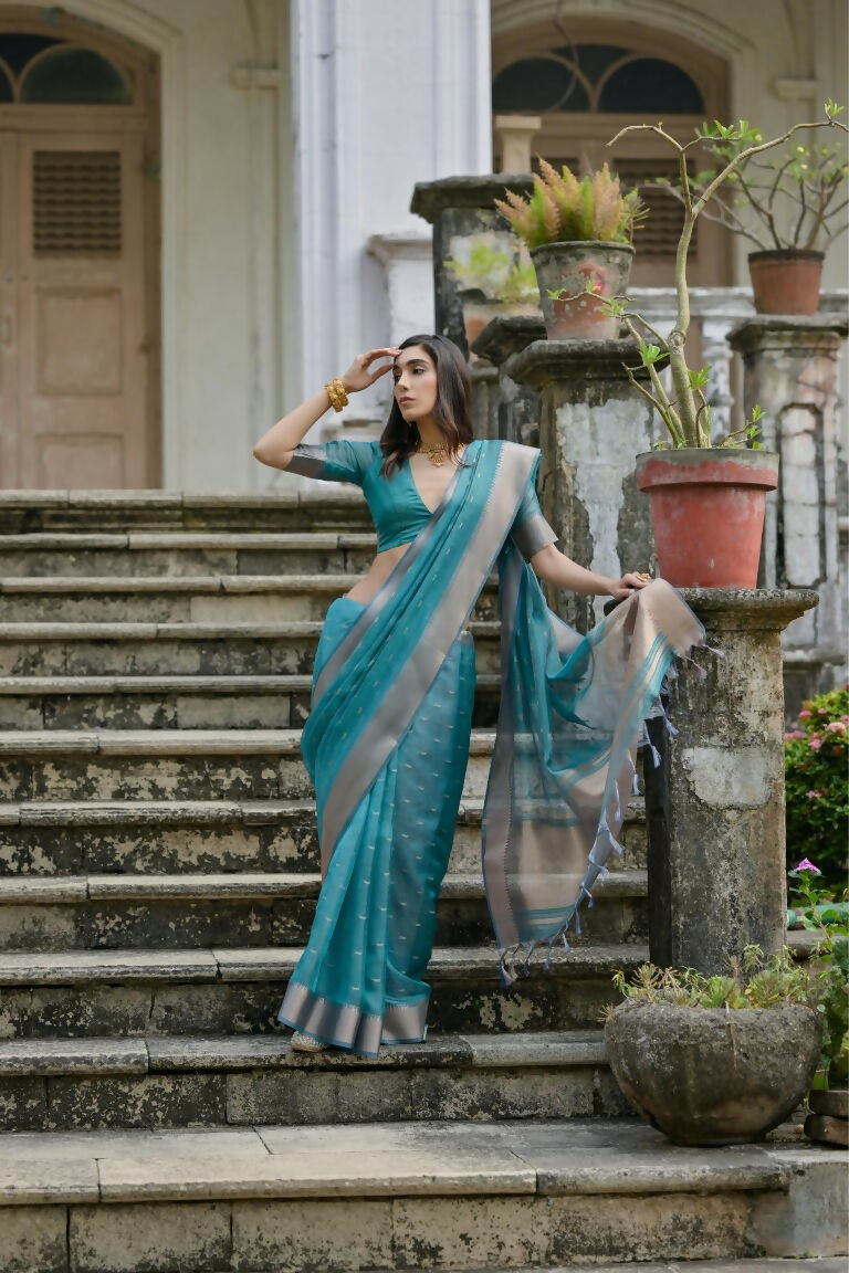 Rama Kalyani Silk Woven Design Saree - Priyalaxmi