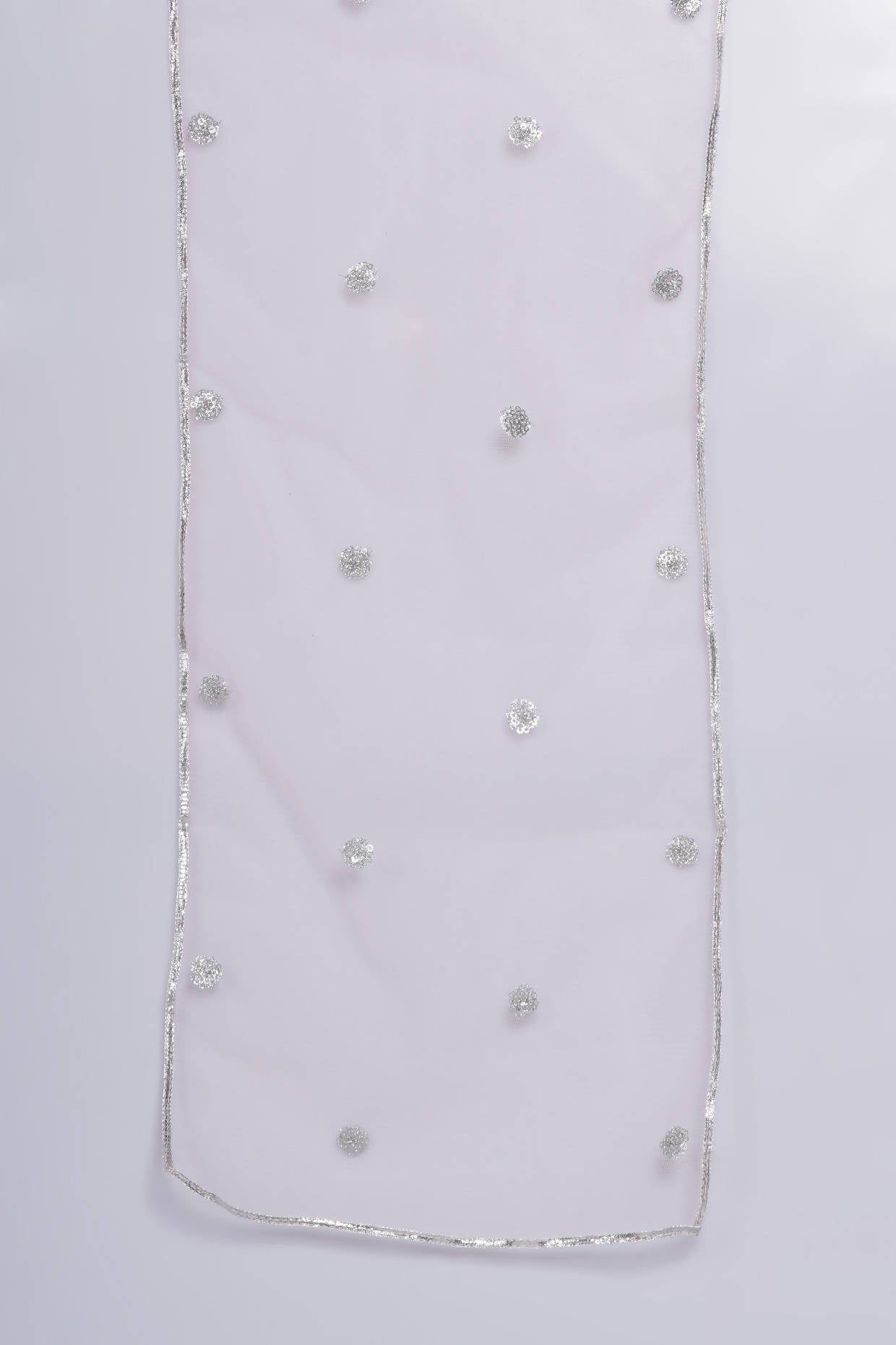 Little Bansi Girls Cotton Floral work Kurta with Floral Sharara & Dupatta - White