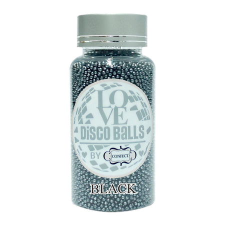 Confect Black Disco Balls Sprinkles 2 MM