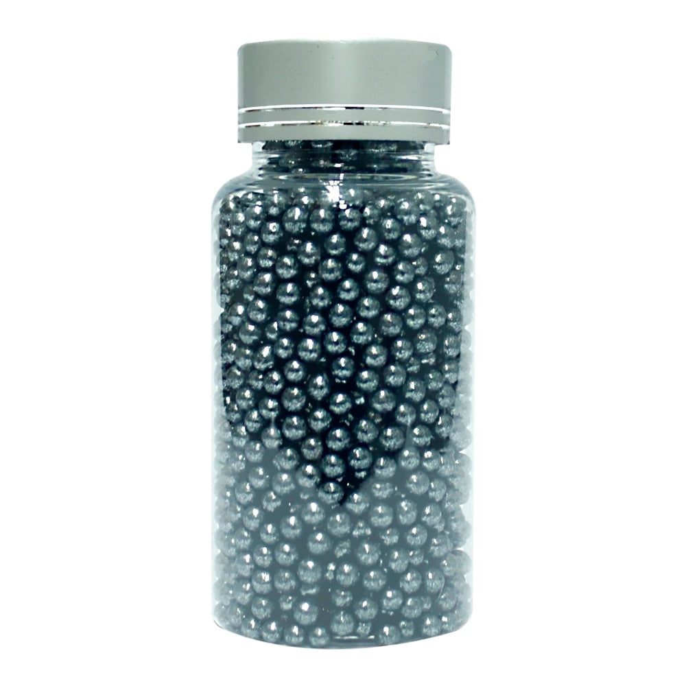 confect black disco balls sprinkles 4 mm 120 gms