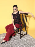 Yufta Black Floral Print Top