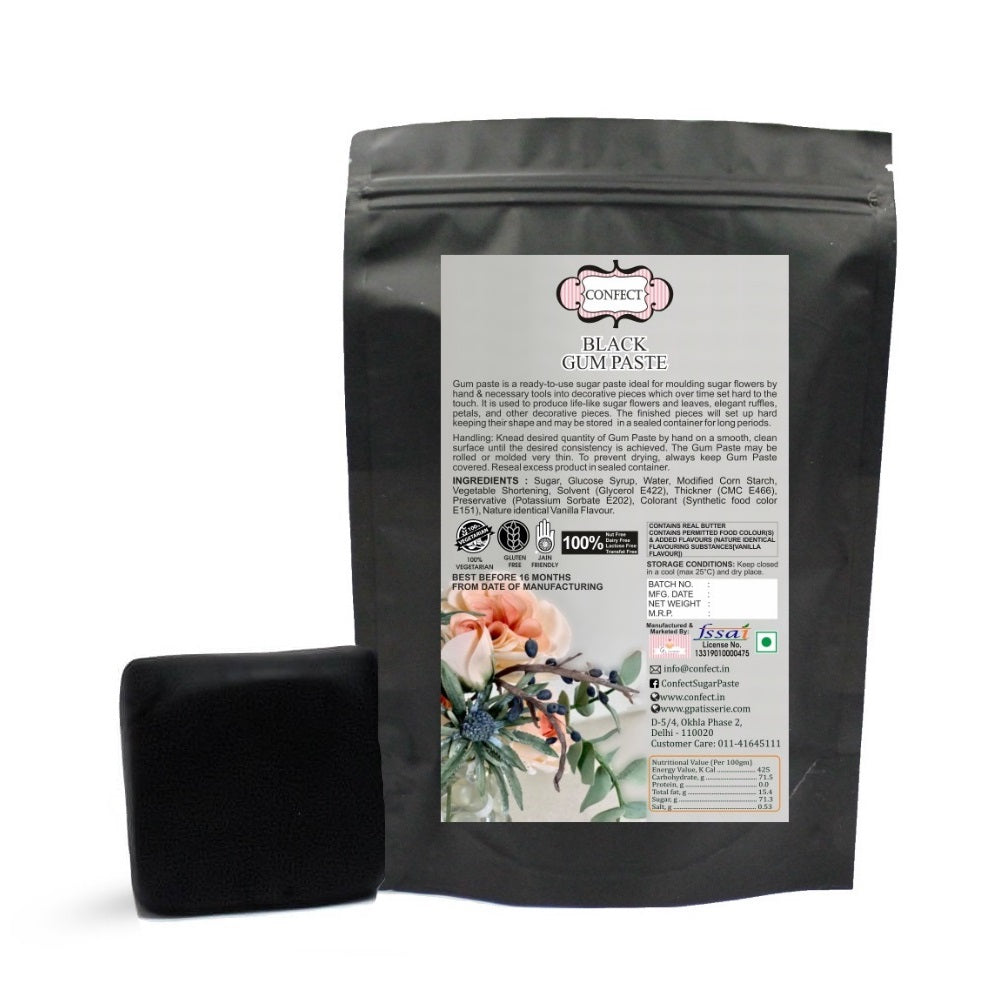 confect black gum paste br b 1 kg b
