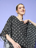 Yufta Black Kaftan Top