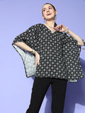 Yufta Black Kaftan Top