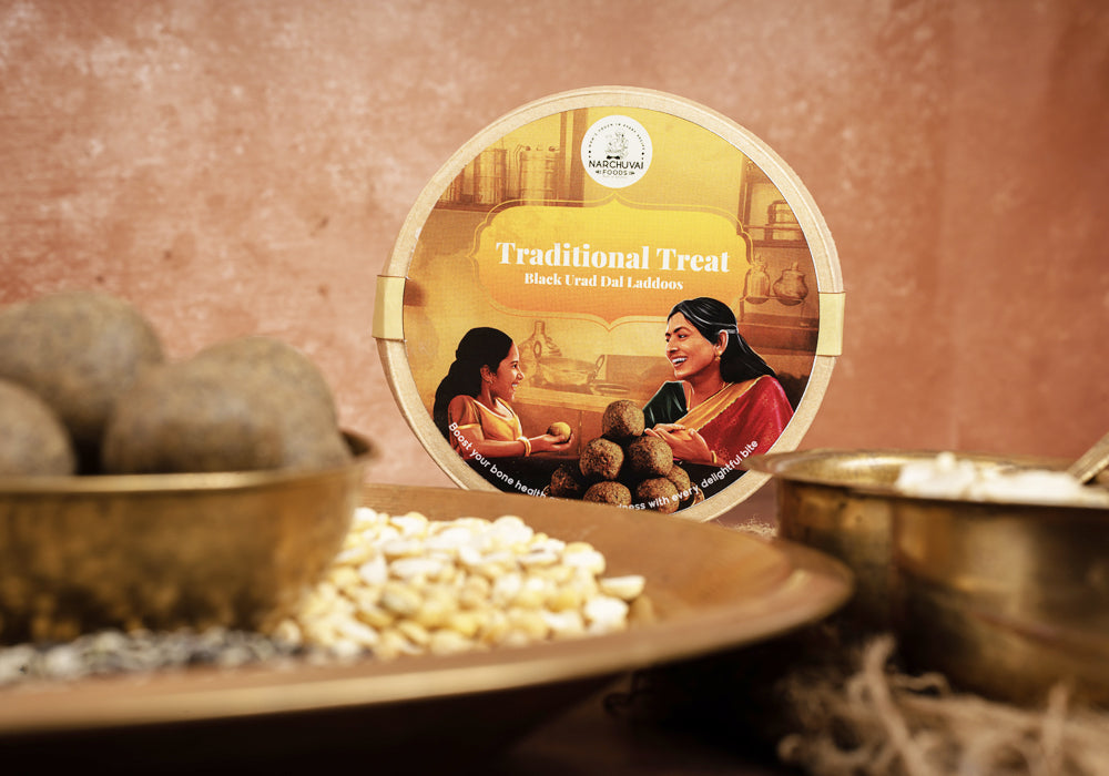 Narchuvai Foods Black Urad Dal Laddoos - Distacart