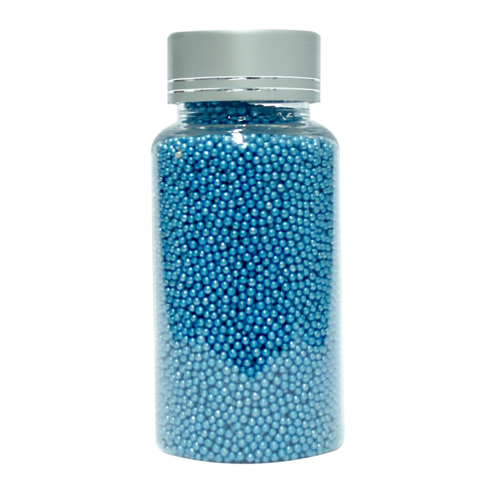 confect blue disco balls sprinkles 2 mm 120 gms