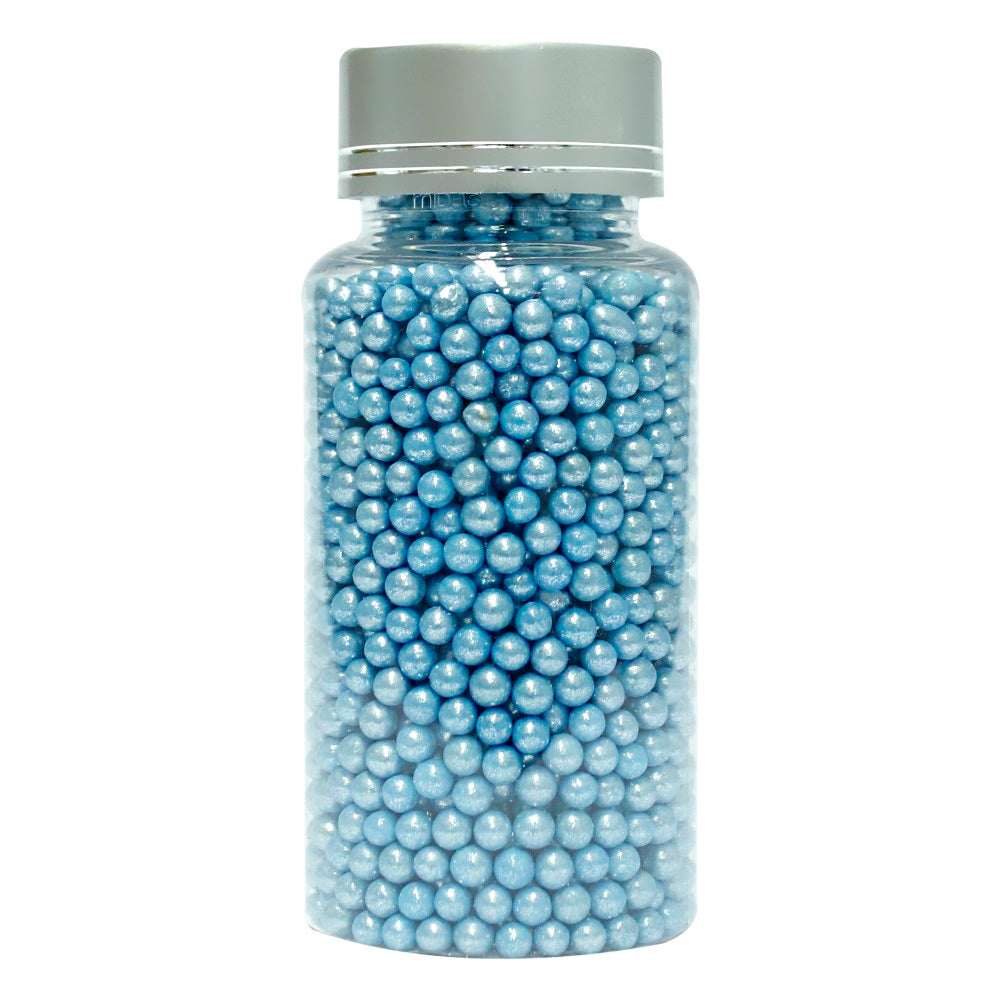 confect blue disco balls sprinkles 4 mm 120 gms