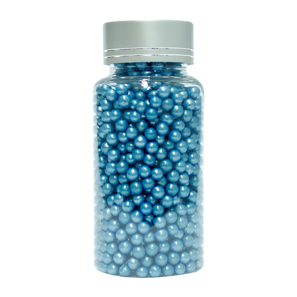 confect blue disco balls sprinkles 6 mm 120 gms