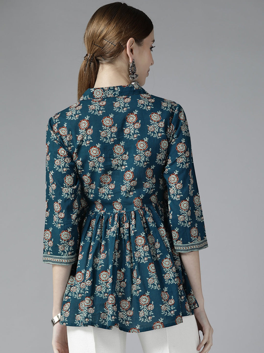 Yufta Blue Floral Print Top