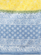 Yufta Blue & Yellow Ethnic Printed Dupatta Set