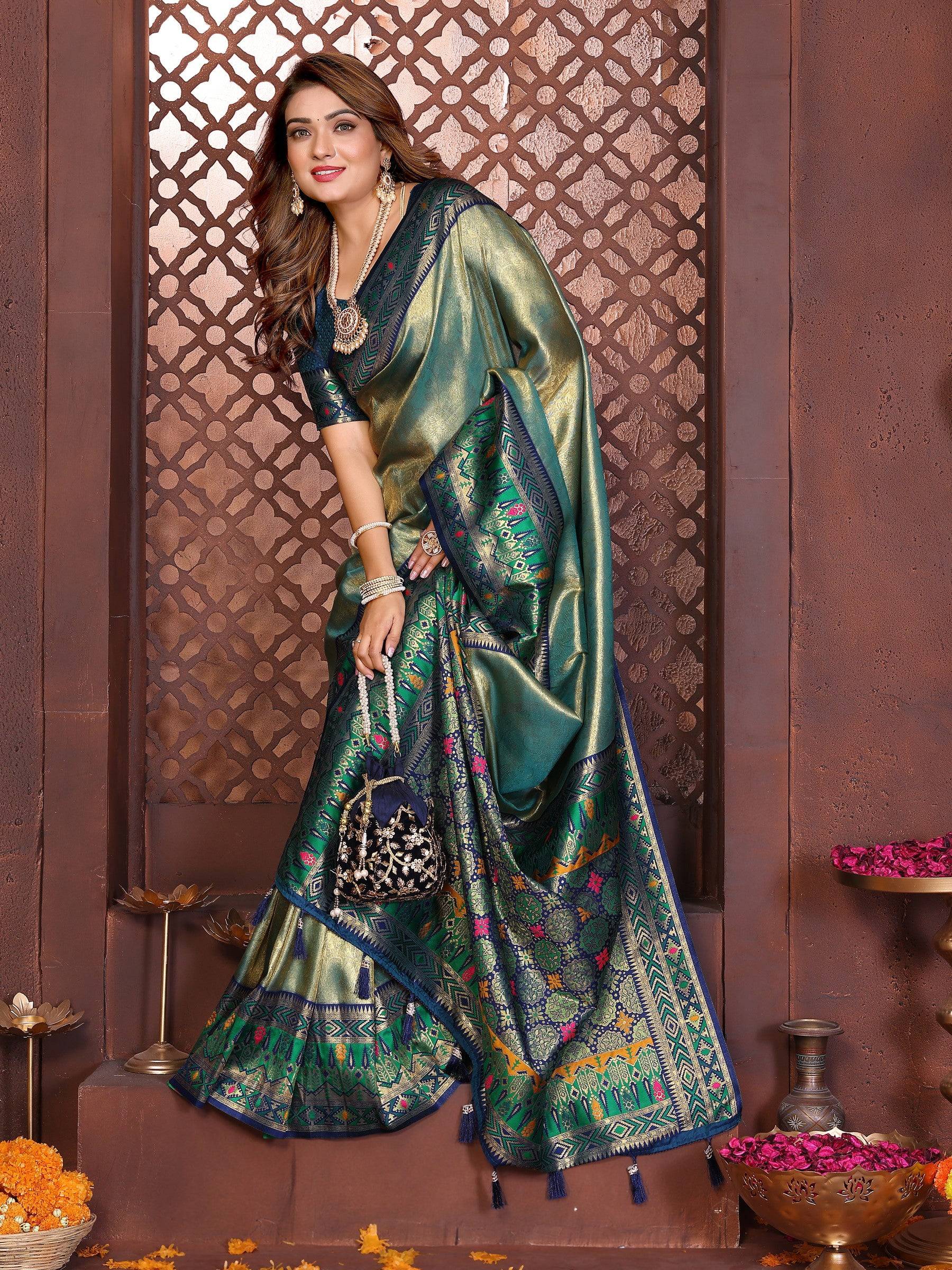 Anaita Banarasi Tissue Silk Saree - Distacart